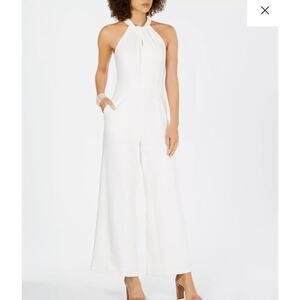 JULIA JORDAN Twist-Front Halter Jumpsuit size 12